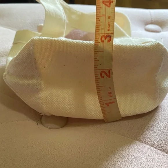 NWOT Buoy Cream Mini Canvas Tote Bag - Picture 7 of 8